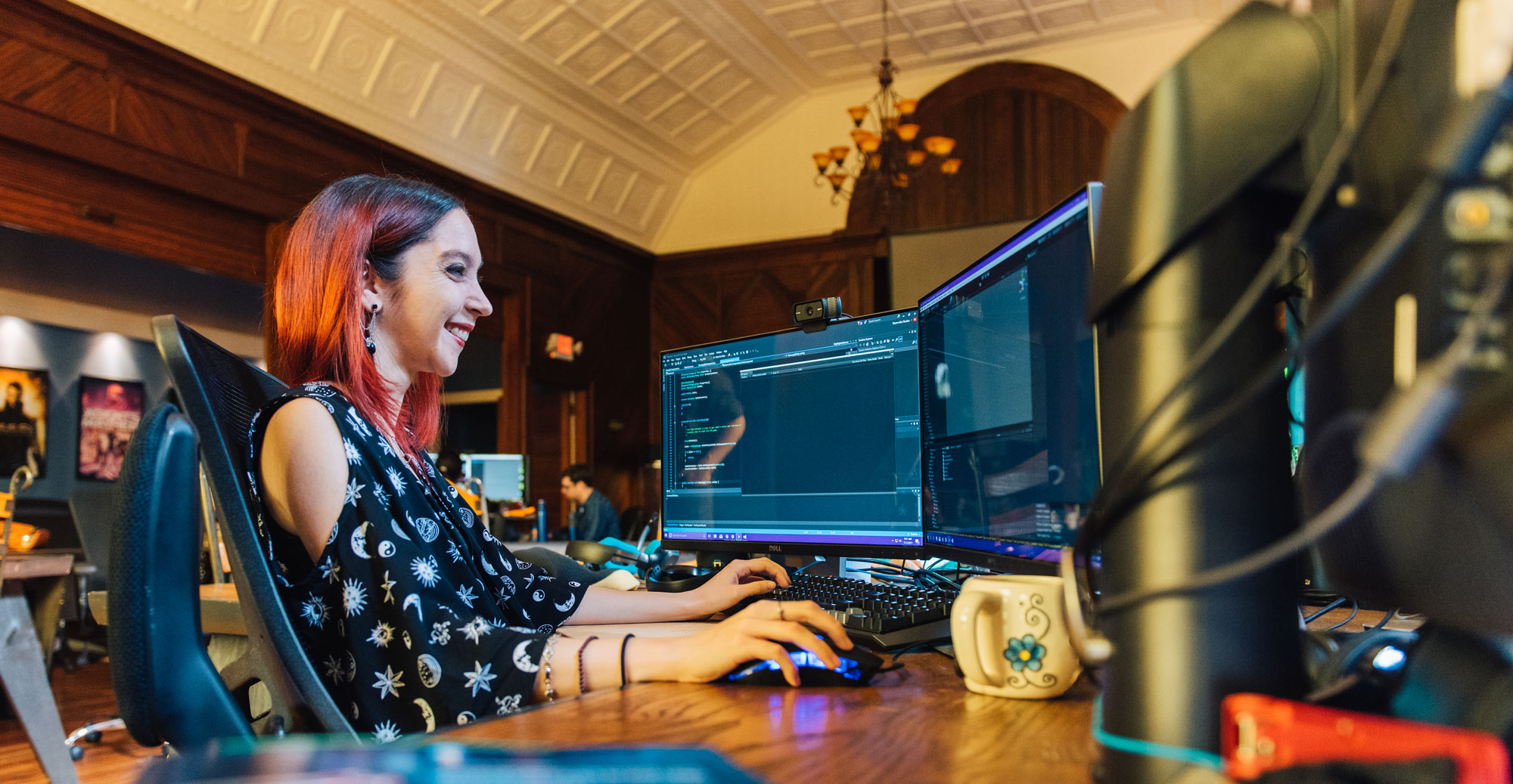 girl at computer