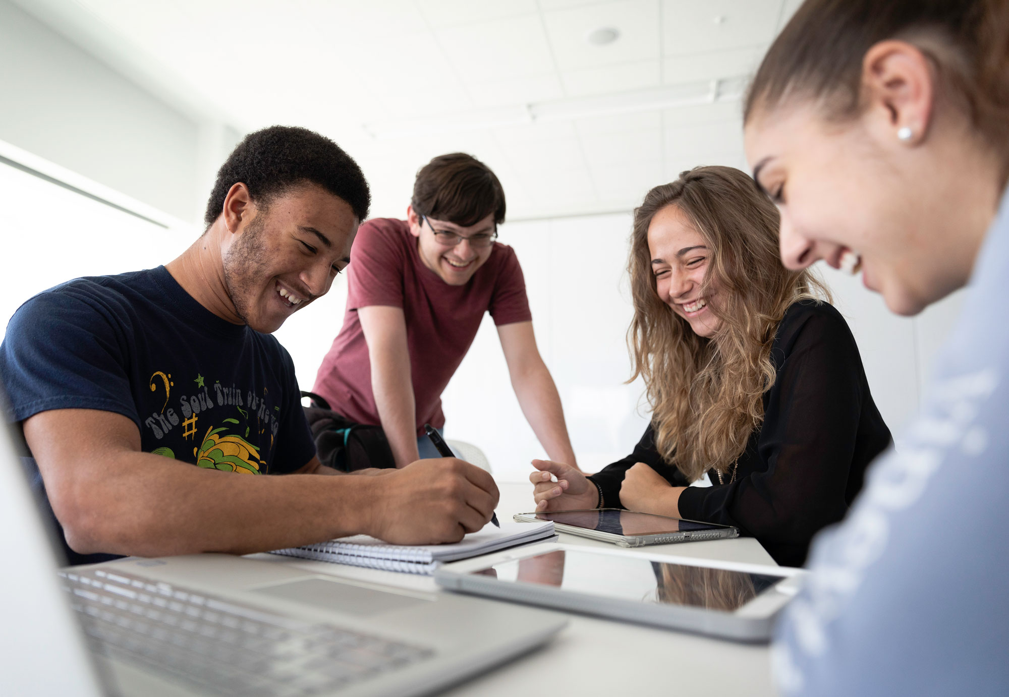 Group of student studying.