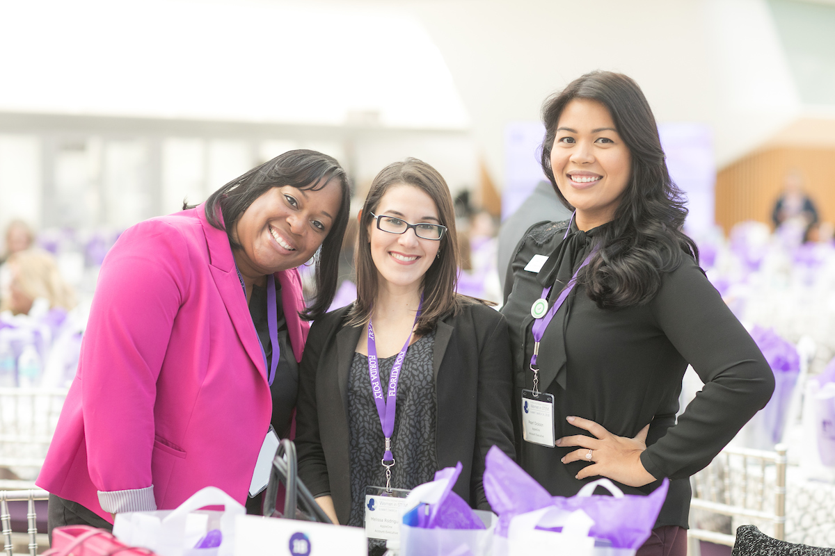 Women networking at Women in STEM