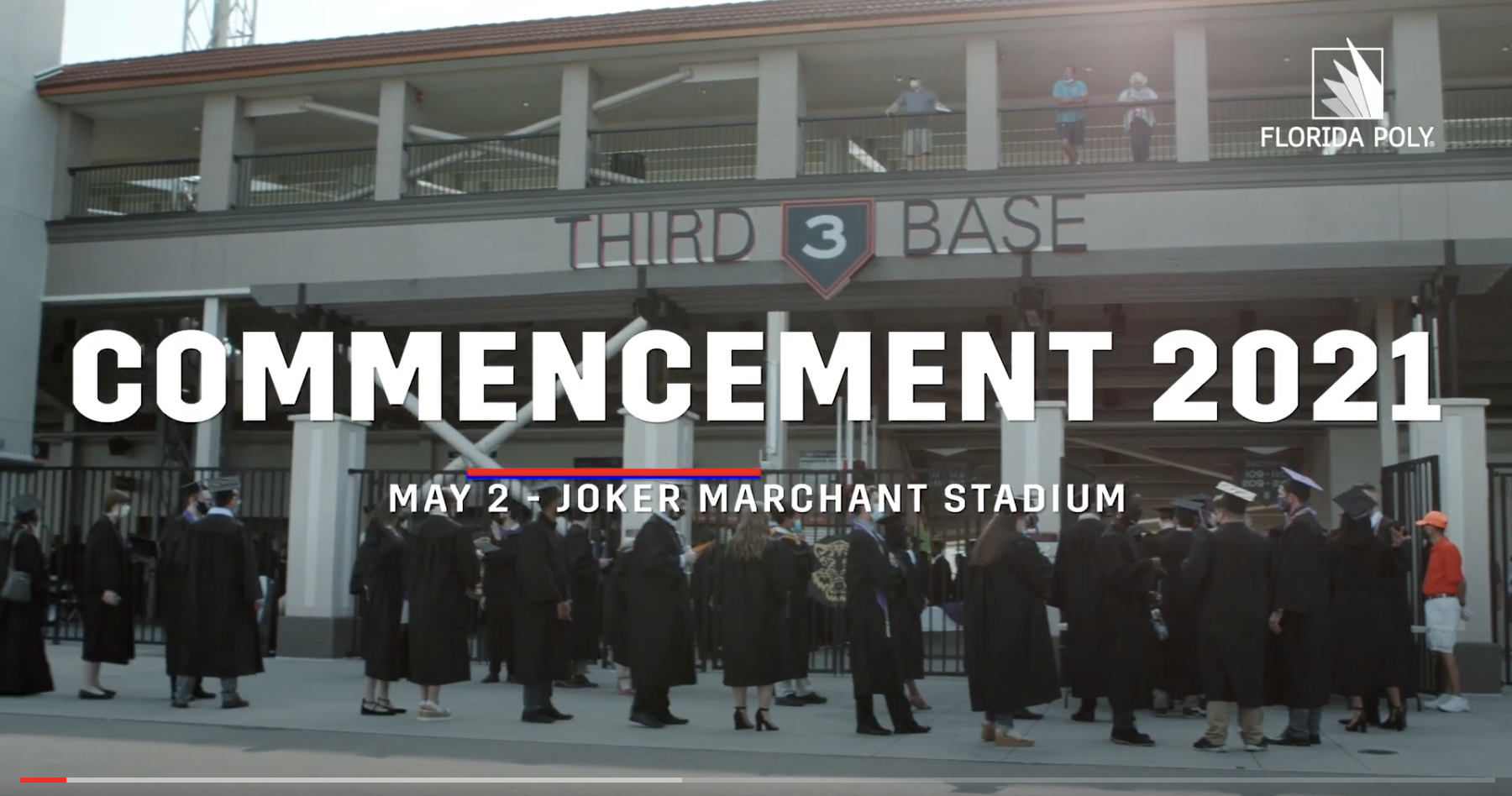 Photo of the field at Commencement