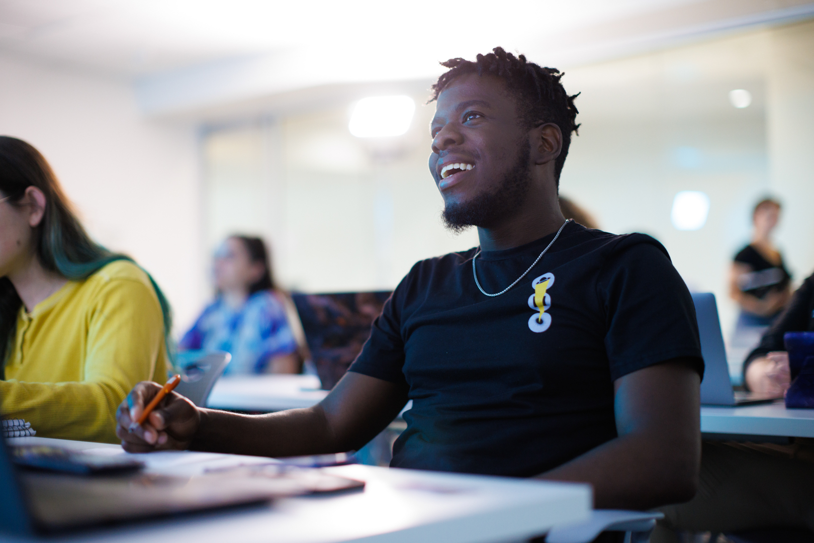 Florida Poly student in a classroom