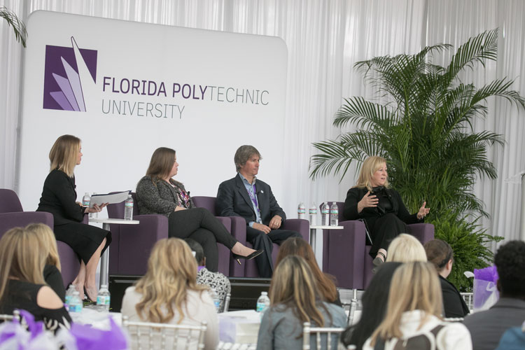 Speaker panel at Women in STEM Ceremony