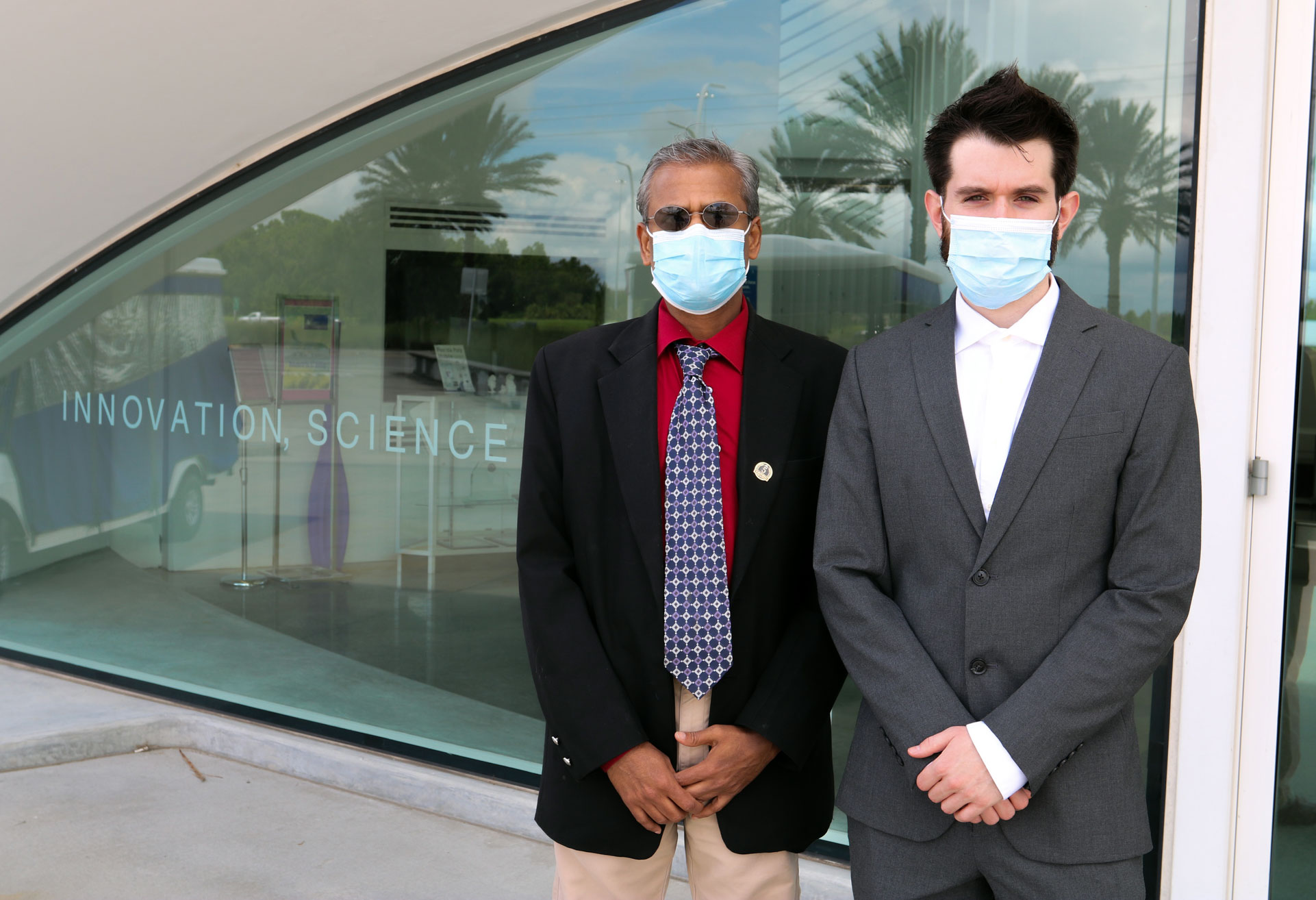 Dr. Sesha Srinivasan and Gage Roper 