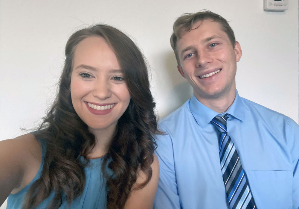Florida Polytechnic University seniors Megan Morano and Ethan Medjuck recently competed as finalists in the Florida Blue Health Innovation Challenge.