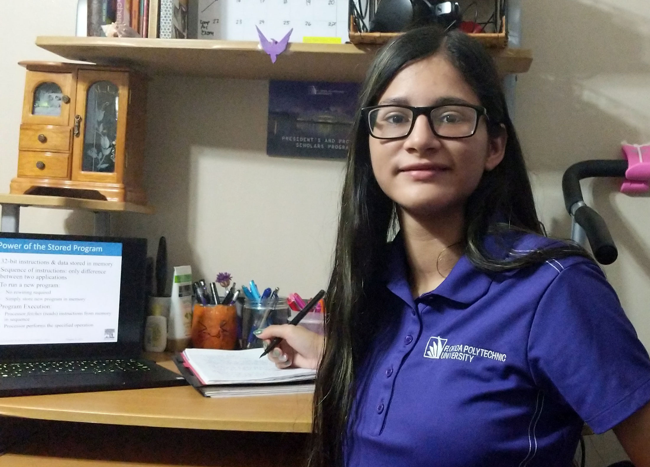 Florida Polytechnic University computer science junior Maricelly Nascimento.