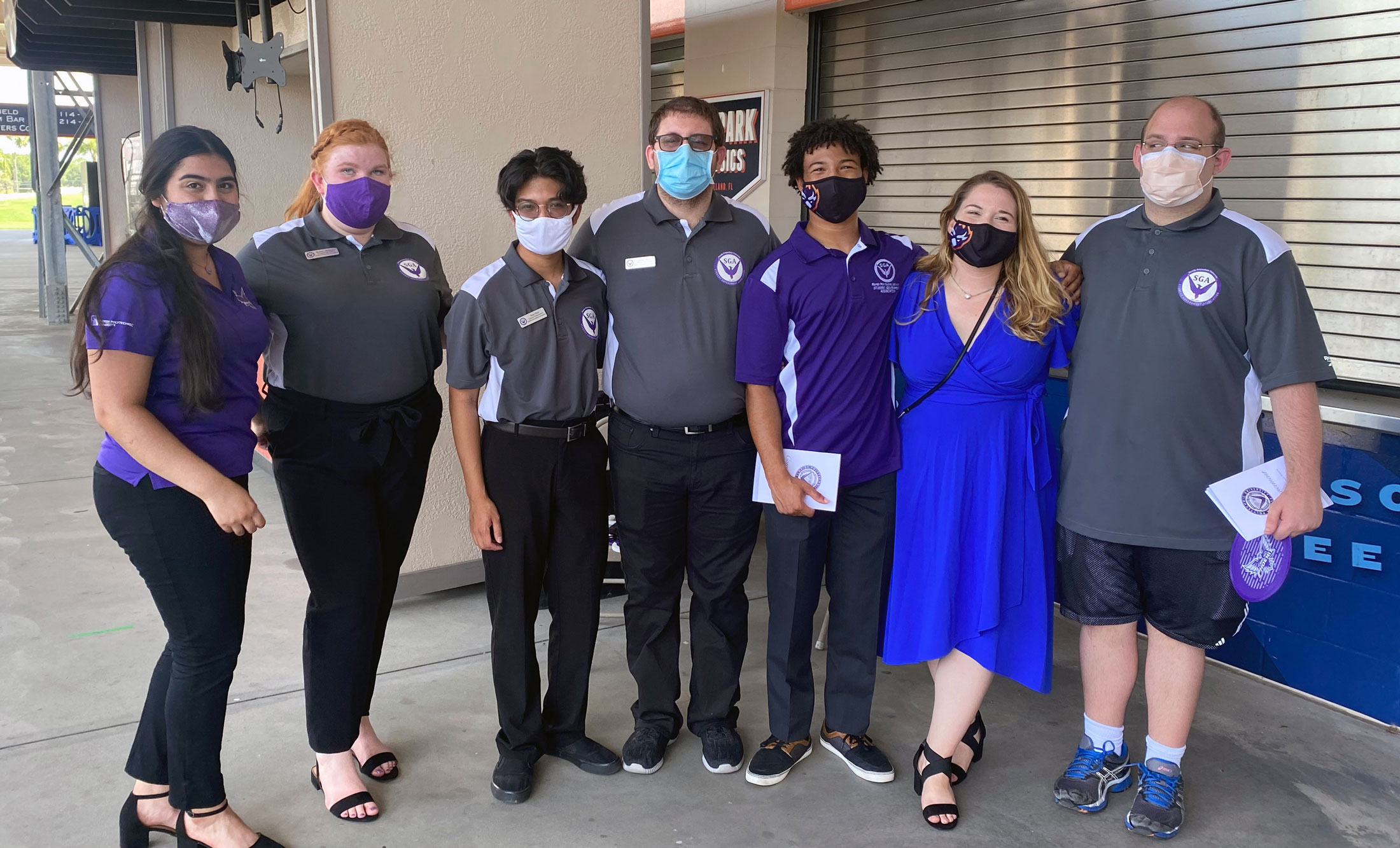 Florida Polytechnic University SGA members volunteer at the University's 2021 commencement ceremony.