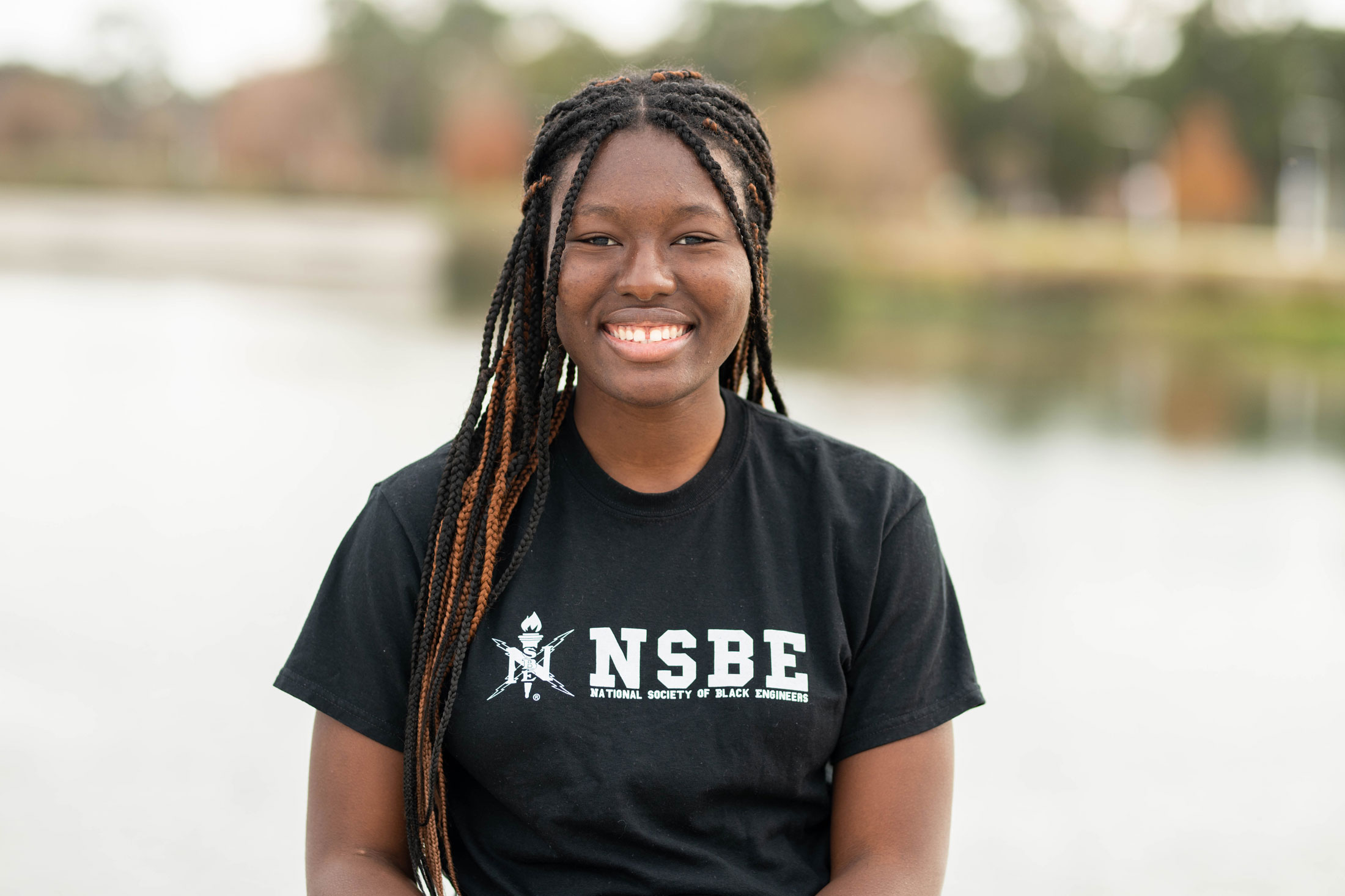 Catherine Abraham is president of the National Society of Black Engineers at Florida Polytechnic University.