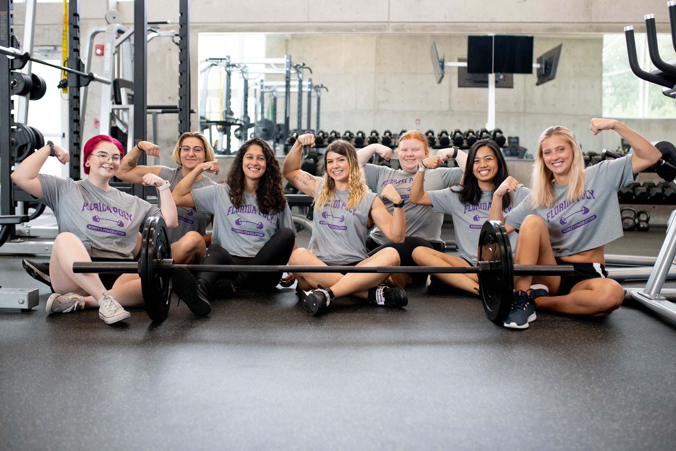 Florida Polytechnic University Women’s Powerlifting team