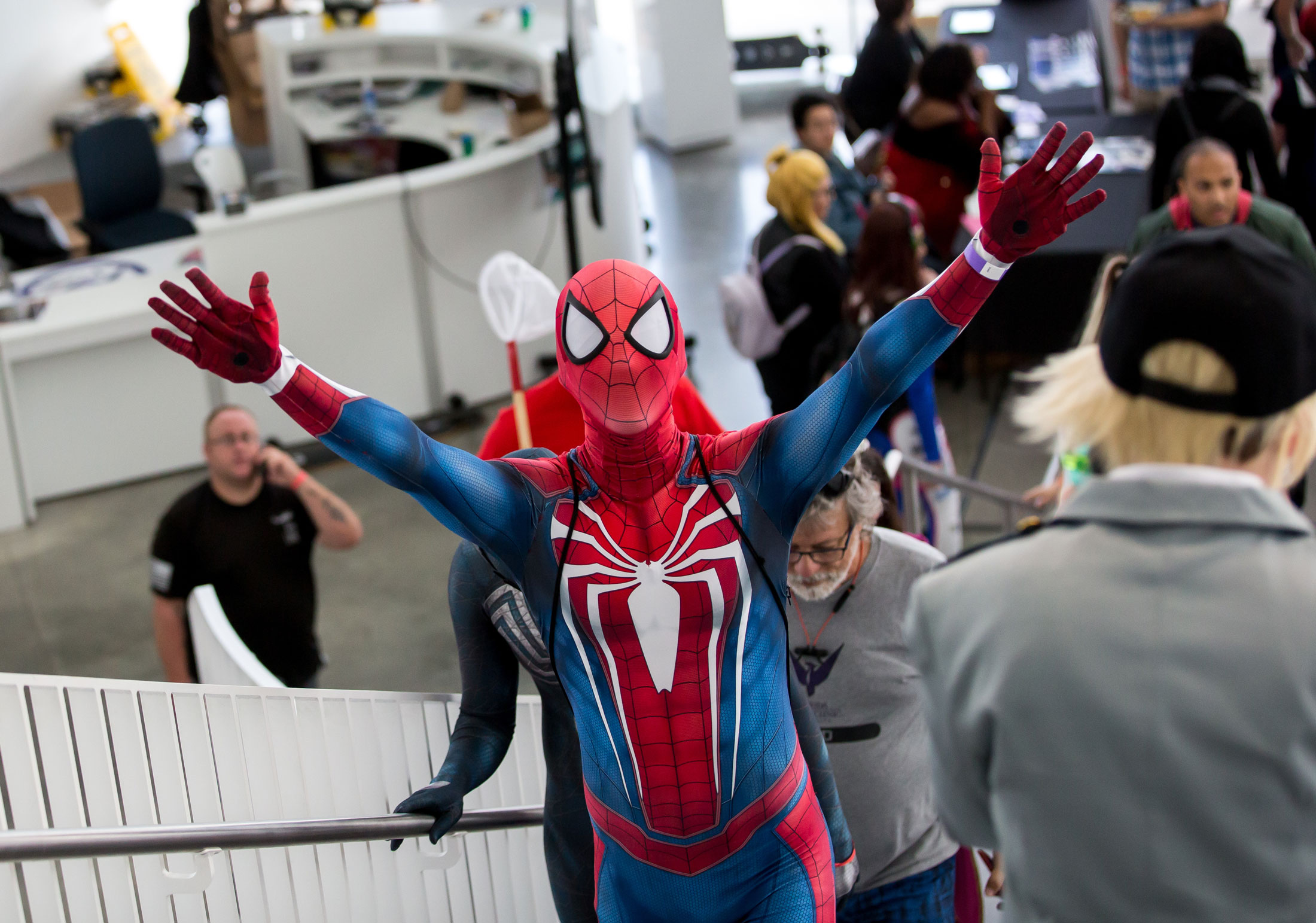 Spider-Man says hello during a past Florida PolyCon.