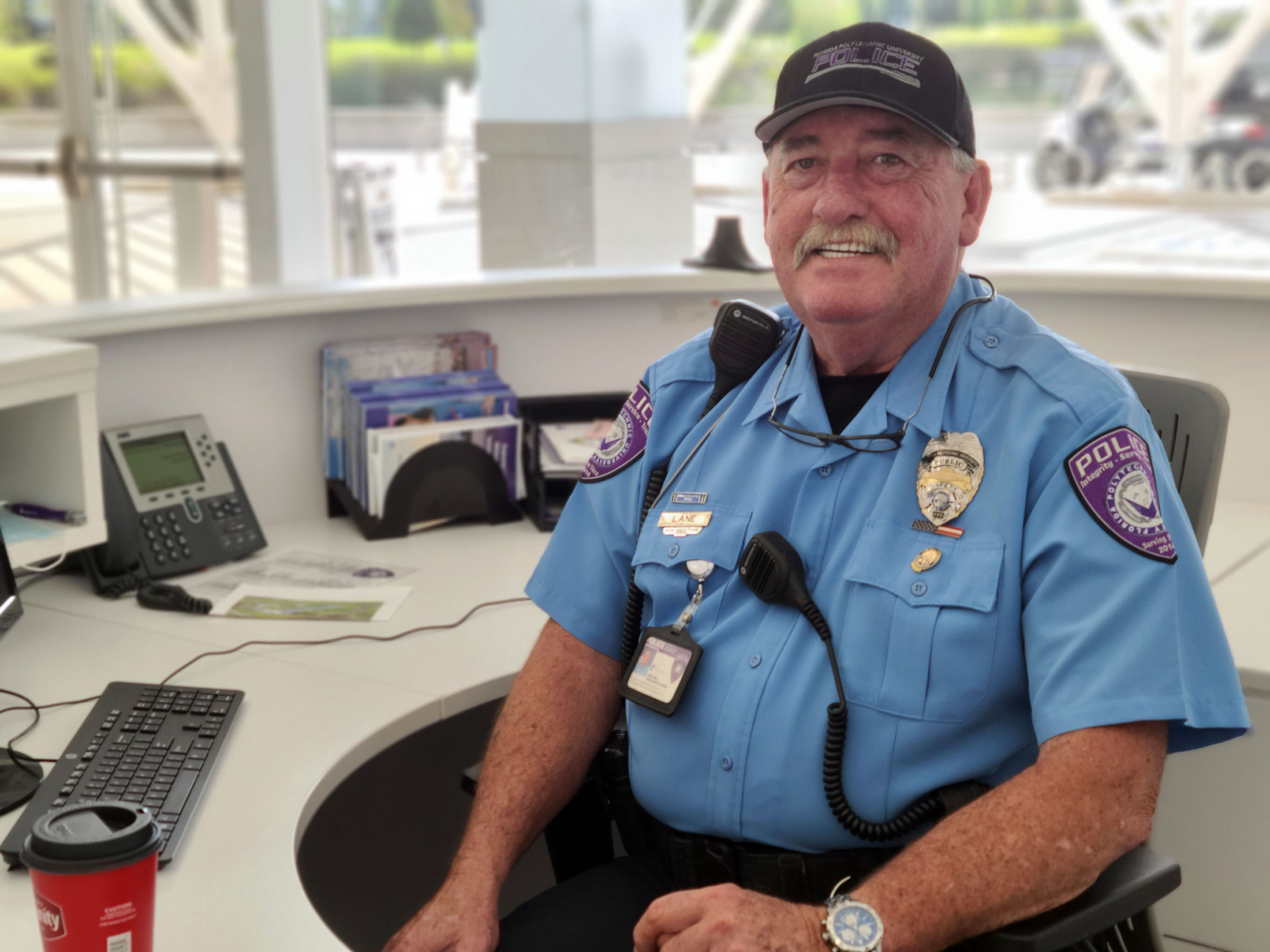 Public safety officer keeps a watchful, helpful eye on campus