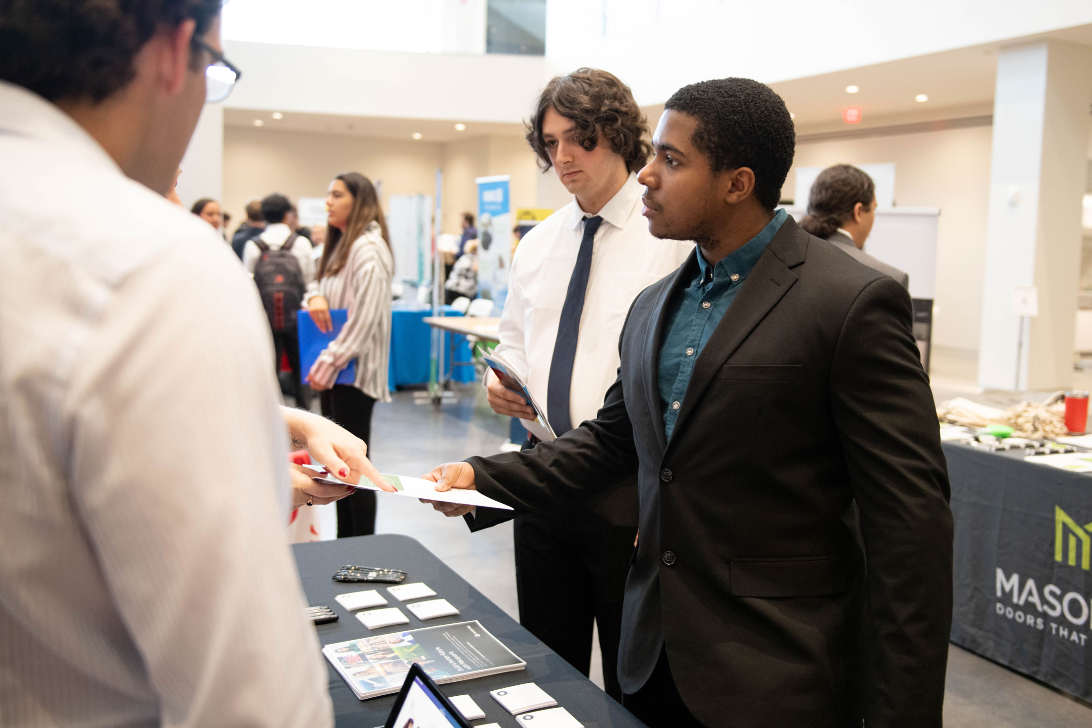 Students meet with potential employers at Florida Poly's Fall Career and Internship Fair. 