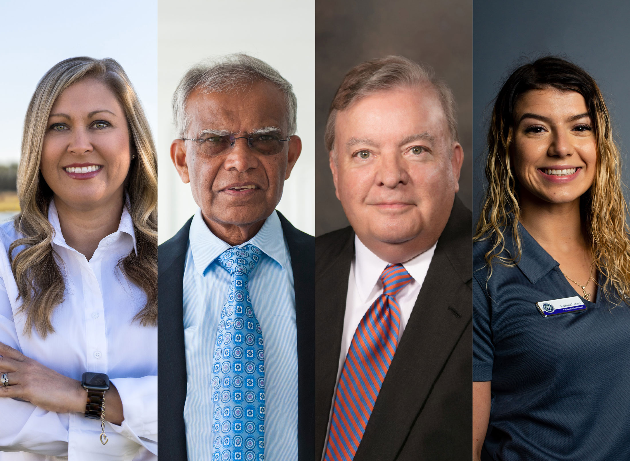 Kristen Lowers, Dr. Muhammad Rashid, Don Wilson, and Madison Yonash are the newest members of the Florida Polytechnic University Foundation Board of Directors.