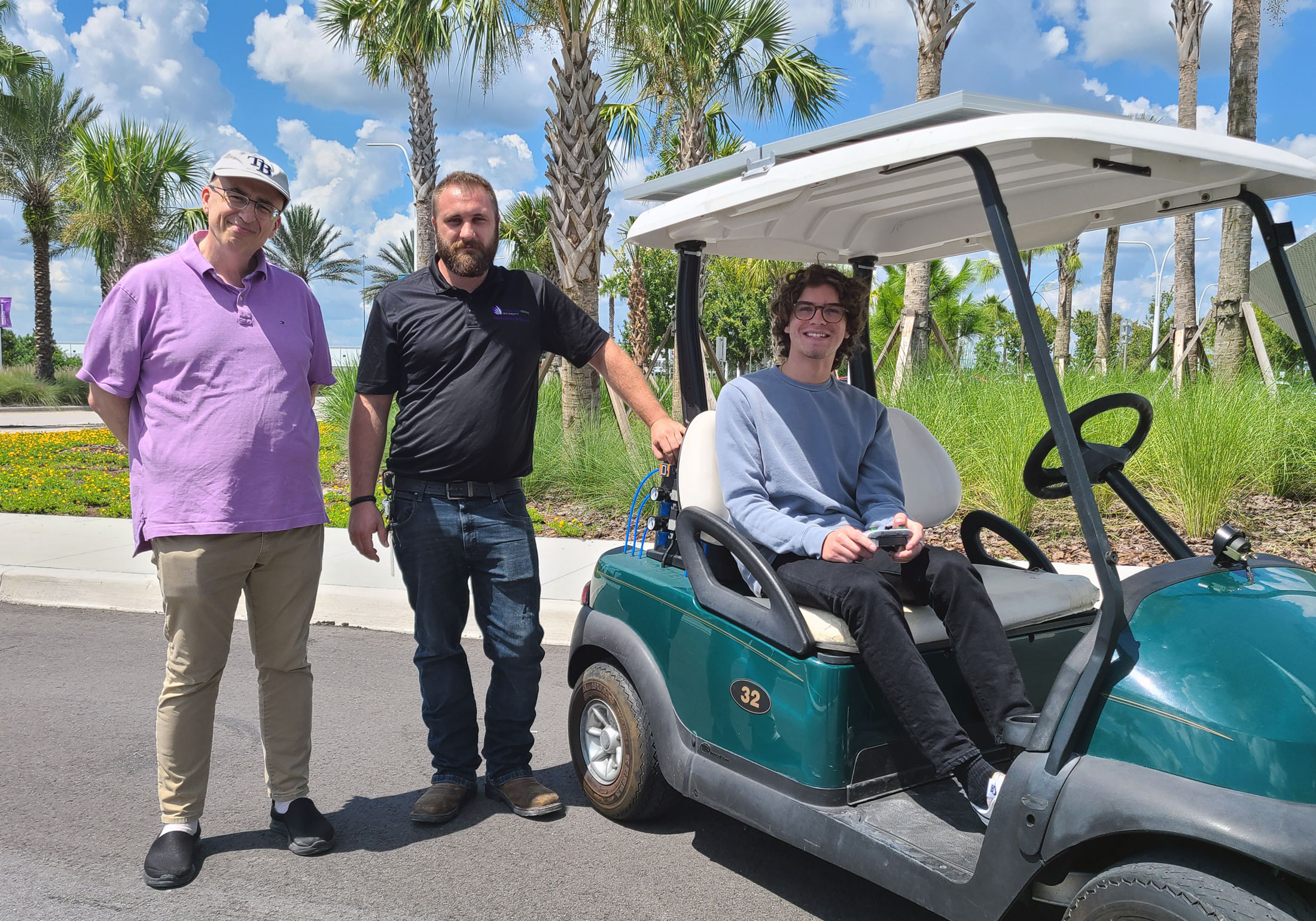 Florida Poly team on way to fully autonomous golf cart