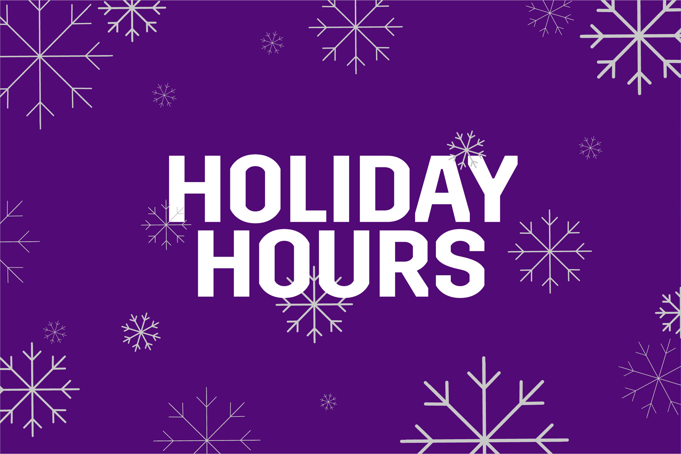 Winter Break Campus Hours And Closures