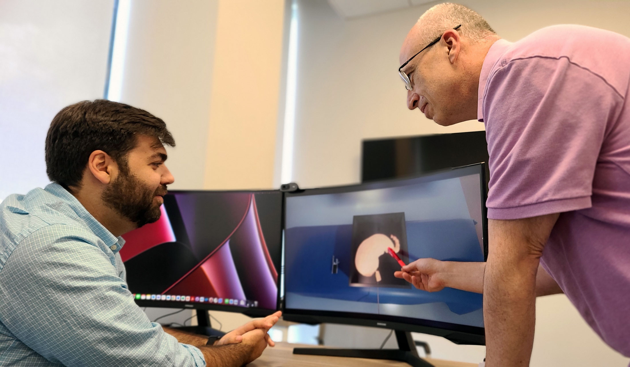 Dr. Doga Demirel and Dr. Onur Toker discuss the endoscopic sleeve gastroplasty simulator they are developing.