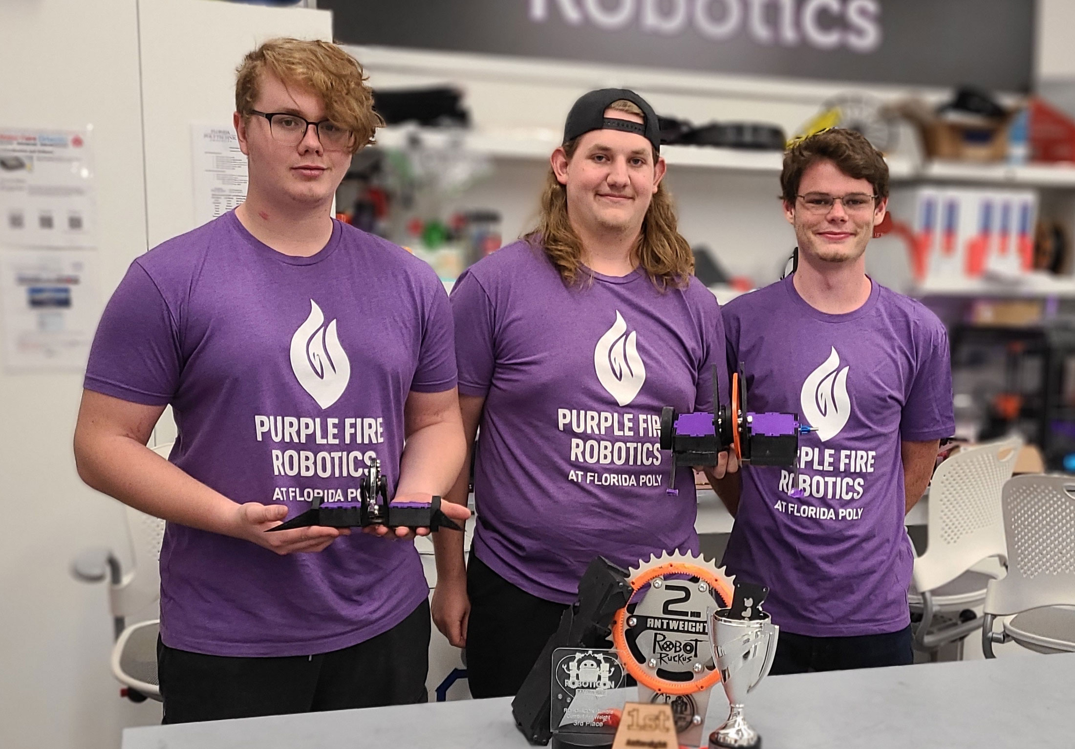 Purple Fire Robotics team tops U.S. combat bot stats, readies for national championship