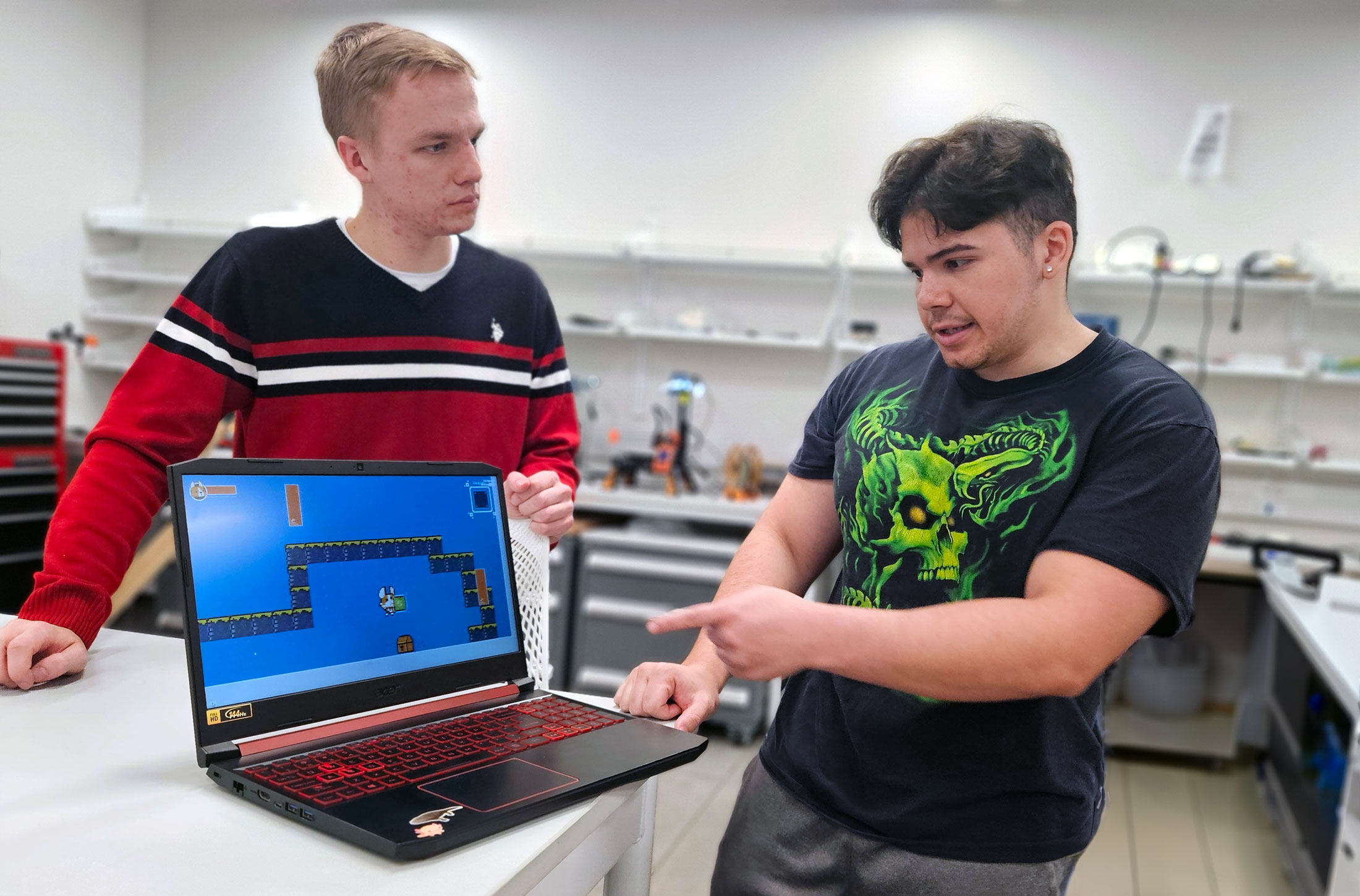 Capstone team gamifies child respiratory care with underwater exploration game