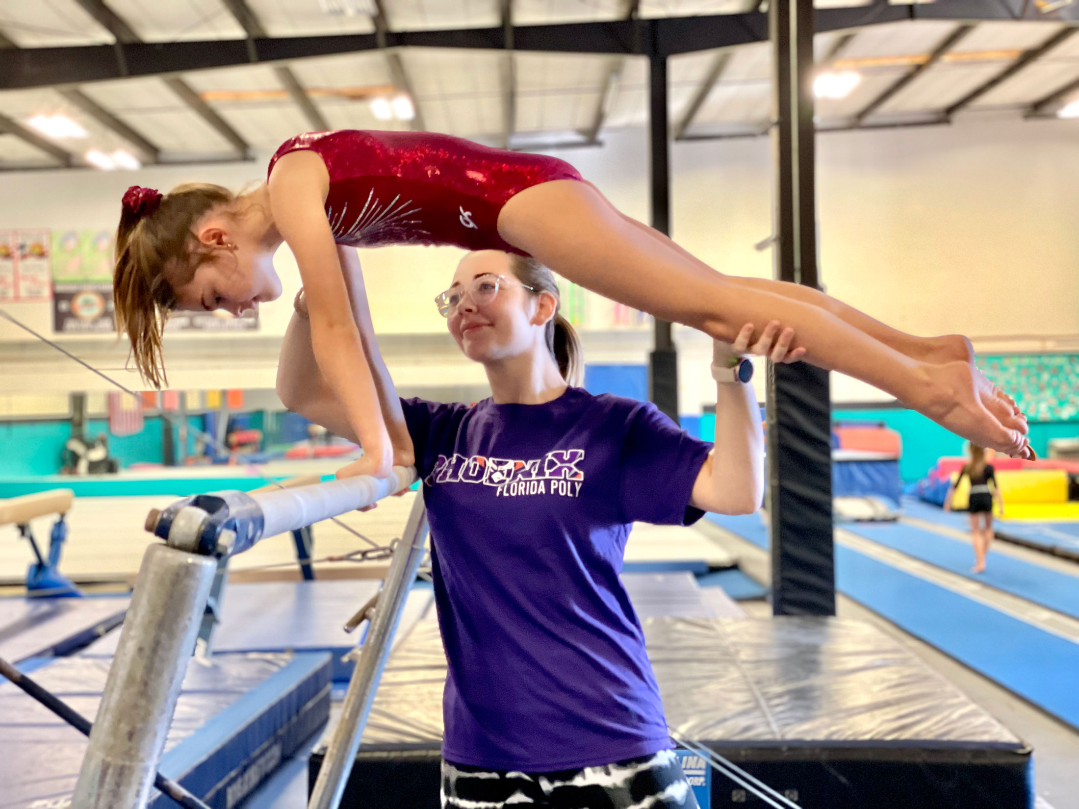 Gymnast-turned-coder at Florida Poly inspires on and off the mat
