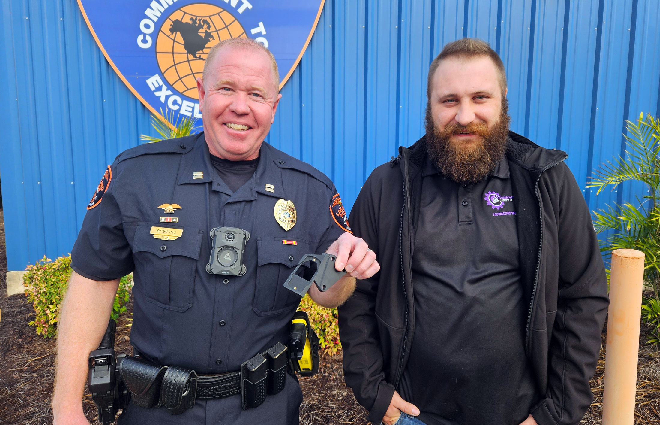 Lakeland Police Capt. Ron Bowling Jr and Mike Kalman