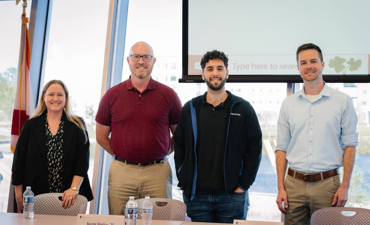 Dr. Kathleen Hardesty, Raymond Felderhoff, Kevin Mujica, and Maj. James Ellis