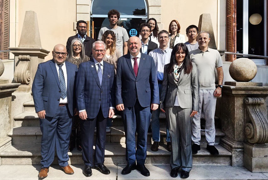 Dr. Devin Stephenson and Dr. Daniel Crespo at theUniversity Polytechnic of Catalunya in Spain.