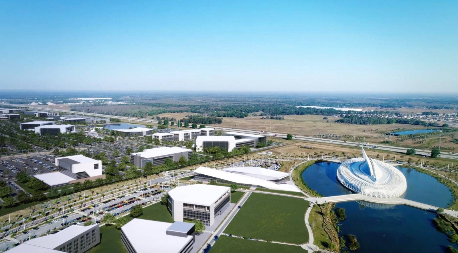 Rendering of research park vision.