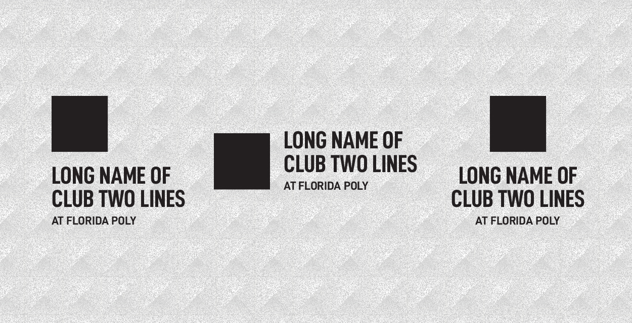Club mark templates - two lines