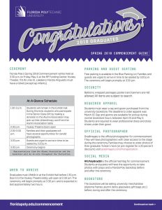2018 Spring Commencement Guide