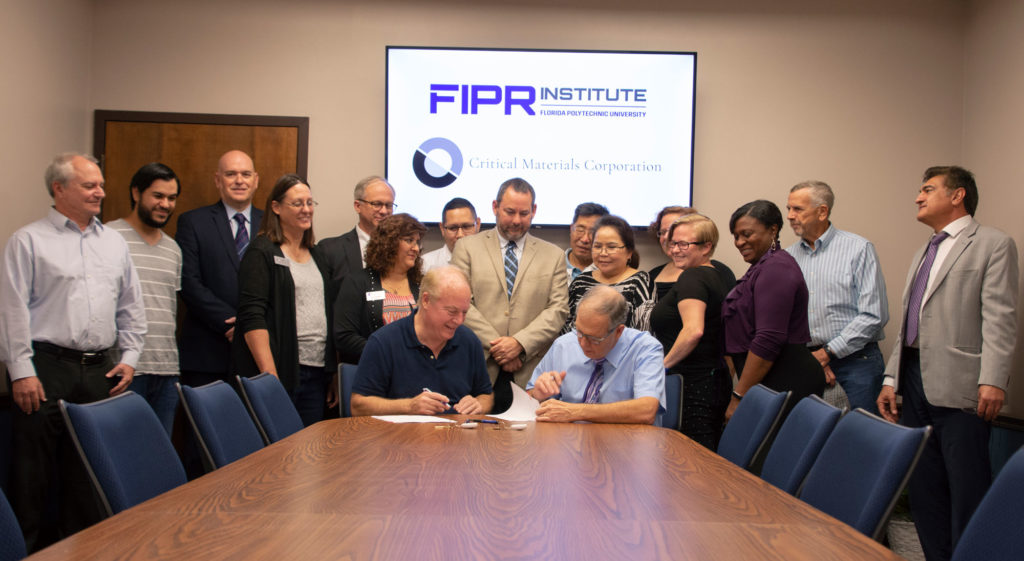 Research at Florida Polytechnic Universitys FIPR Institute to produce new sources of critical elements in U.S.
