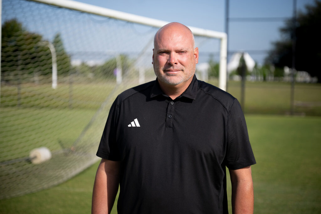 Clay Roberts is Florida Poly's first men's soccer head coach.