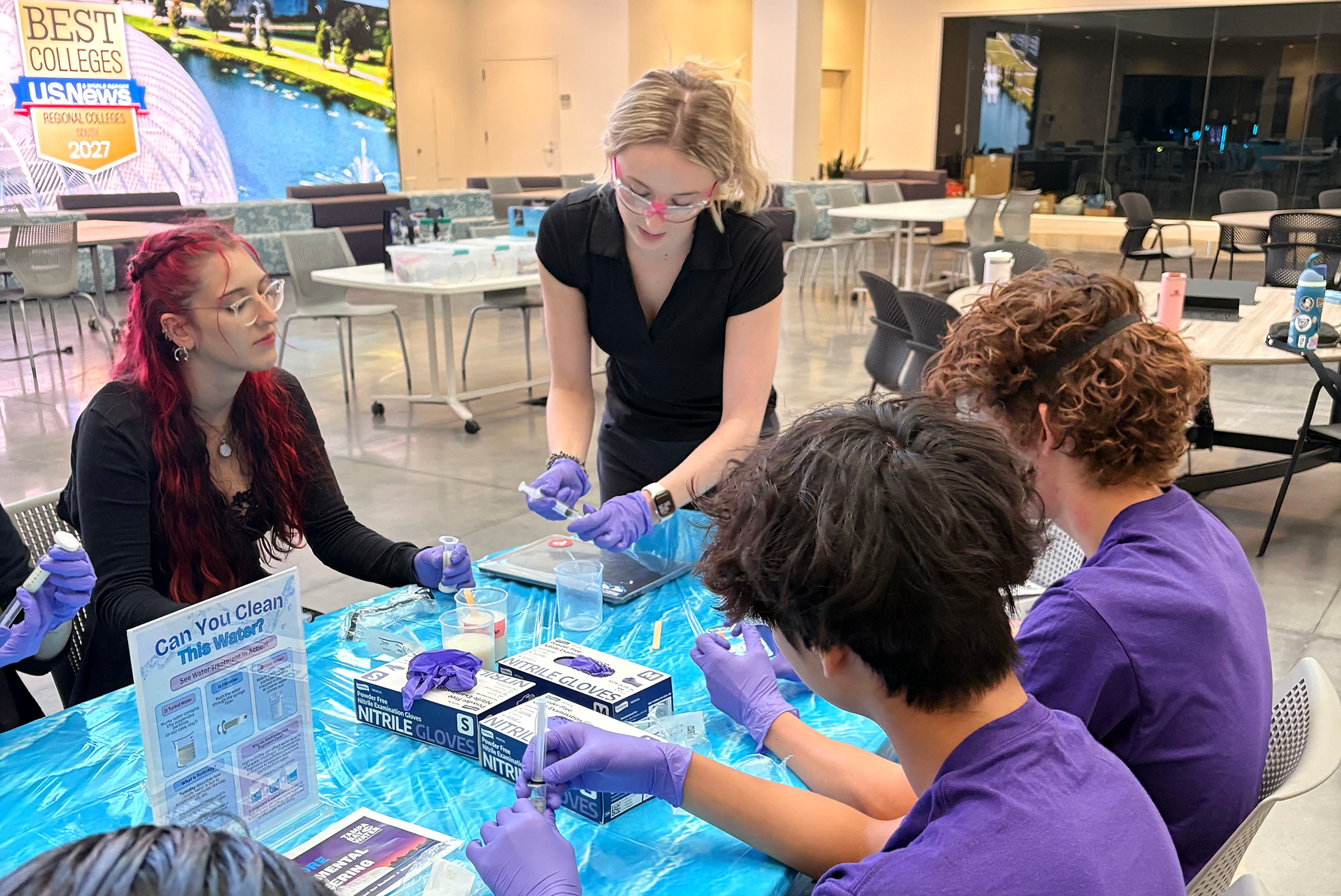 Florida Poly hosts its first Environmental Engineering Day for high school students through a Tampa Bay Water mini-grant.
