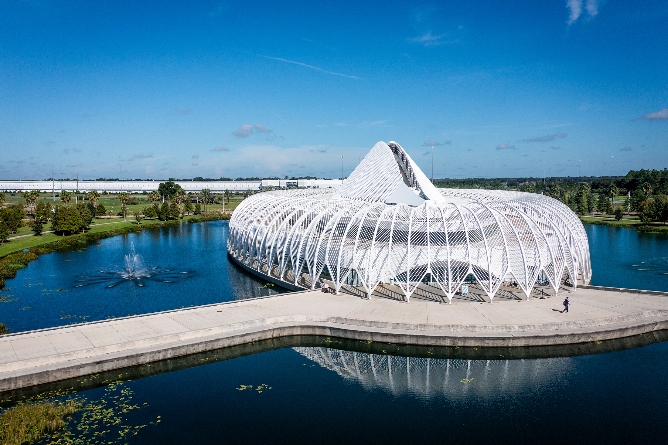 The Innovation, Science and Technology building at Florida Poly, which has been named the No. 4 university in the country for career outcomes by WalletHub.