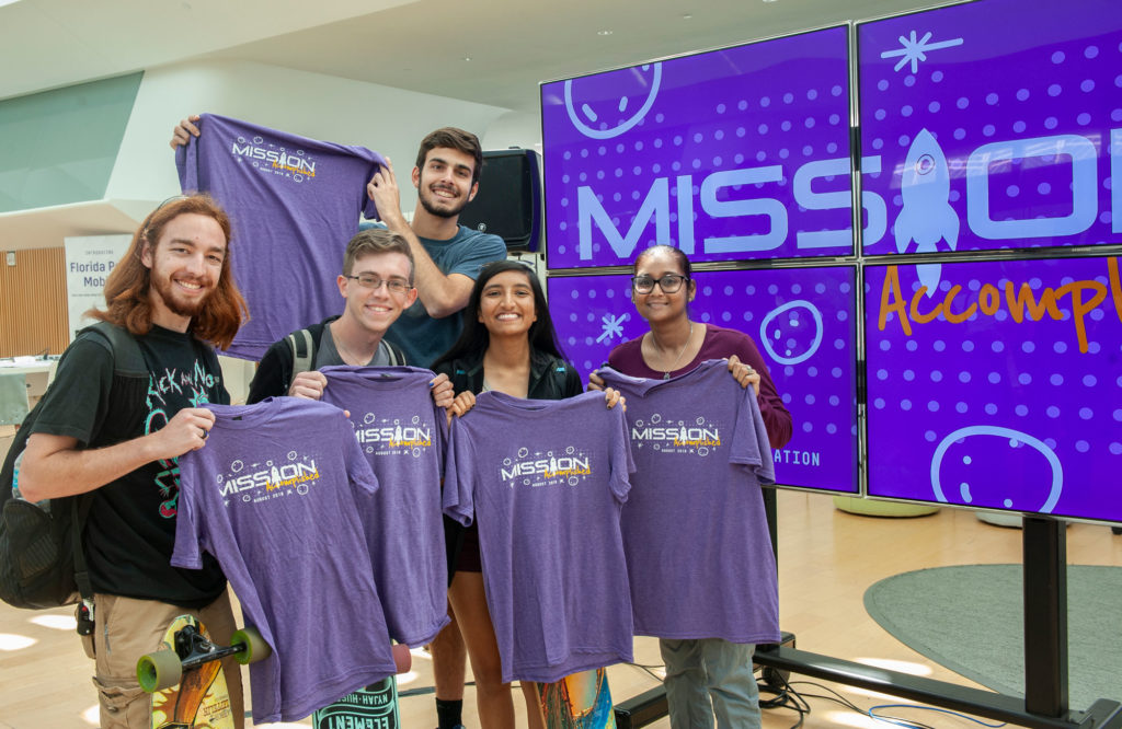 The Florida Polytechnic University community celebrates the University’s recently achieved ABET accreditation on Sept. 25 at the Innovation, Science, and Technology building in Lakeland, Florida.