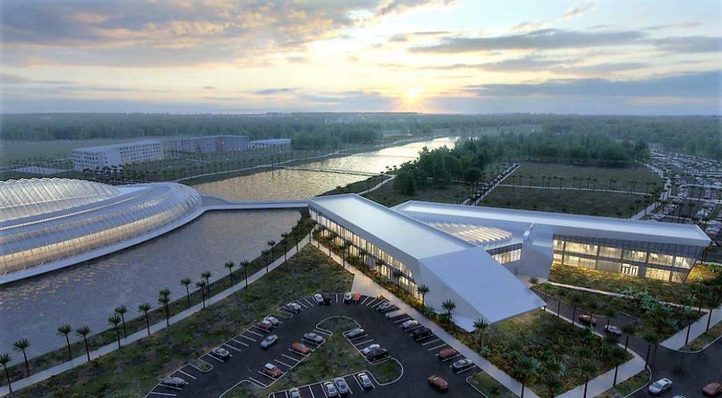 Rendering of new Applied Research Center building on Florida Poly campus.