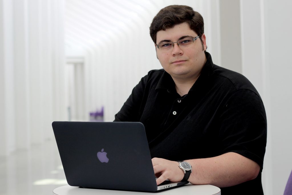 After graduation, Alex Kiss will be joining the global manufacturing services company Jabil in St. Petersburg, Florida, with a full-time job as a cyber-security analyst.