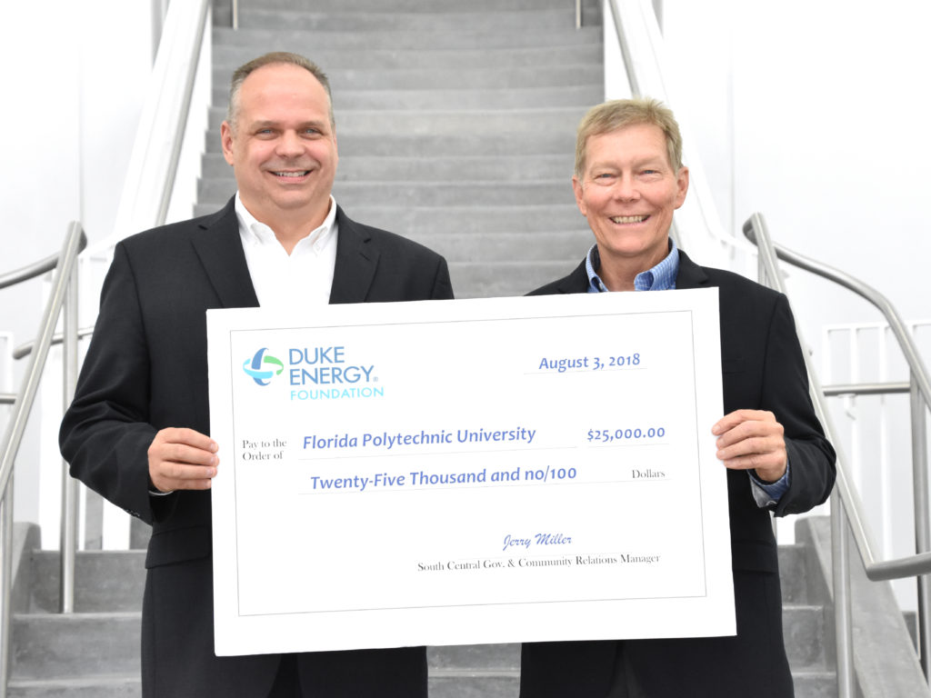 Florida Polytechnic University receives Duke Energy Foundation grant