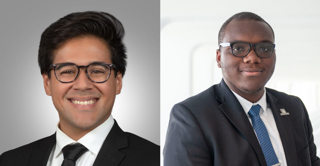 Two photos of dark skinned males.